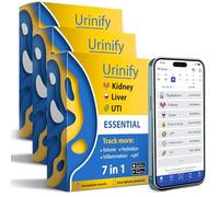 Urinify-Mobile App Urine Test Strips and at Home UTI Test Strips, Kidney Test kit at Home, Hydration, Perfect Keto Test Strips, pH Test Strips, Liver Test, urinalysis Test, Protein, 3 Packs