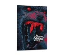 URIWYR An American Werewolf in London Poster Wall Art Aesthetic Cover Room Vintage Poster Decorative Painting for Living Room Bed Room 12x18inch(30x45cm) Frame-style