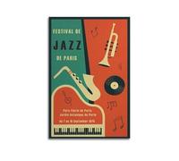 URIWYR Jazz Music Poster Wall Art Aesthetic Cover Room Vintage Poster Decorative Painting for Living Room Bed Room 12x18inch(30x45cm) Unframe-style