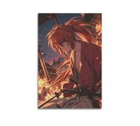 URIWYR Rurouni Kenshin Poster Wall Art Aesthetic Cover Room Vintage Poster Decorative Painting for Living Room Bed Room 08x12inch(20x30cm) Unframe-style