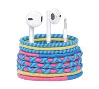 URIZONS Wired Multicolor In-Ear Headphones - MZF-1 Model with Wired Connectivity, Tangle-Free Braided Cables, Mic & Remote Control for Smartphones, Tablets, Laptops