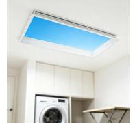 URJWAN Artificial Skylight LED Ceiling Lamp, Recessed Blue Sky Panel (3000K-6000K), Circadian Light for Basement & Dark Rooms Embedded-60 * 60