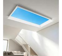 URJWAN False Window Light with Remote, Recessed Artificial Skylight (3000K-6000K), Circadian Blue Sky Ceiling Lamp for Office Integrated-60 * 120cm