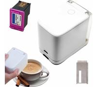 URJWAN Mini Color Inkjet Food Printer, Color Inkjet Printer, Small Printer Bread Biscuit Food Latte Art Machine, Safe to Eat and Fast and Clear Output