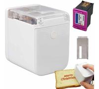 URJWAN Mini Color Inkjet Food Printer, Portable Handheld Edible Color Inkjet Printer with App Control, Cake Macaron Coffee Printer for Card Bread Art Cooking Gift