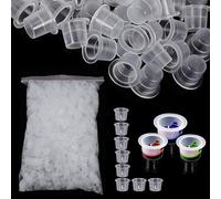 Urknall 1000PCS Large Size Tattoo Ink Cups Large Tattoo Caps 16MM Tattoo Ink Cups Pigment Cups Tattoo Plastic Cap for Tattoo Ink