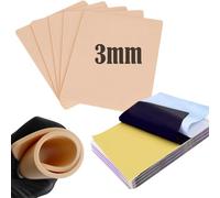 Urknall False Skin Practice Kit 3mm 4pcs Tattoo Skin with 20pcs Stencil Paper 3mm Thick Tattoo Practice Skin Double Sided with Tattoo Paper Blank Tattoo Skin