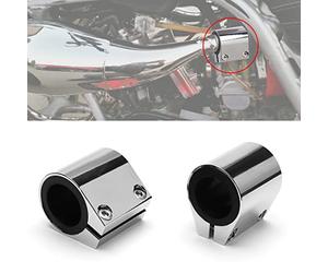 URLWALL 1'' Butt Joint Exhaust Sleeve Clamp Band, 2pcs High Temp Exhaust Narrow Band Muffler Seal Clamp For Yamaha Banshee 1987-2006 Exhaust Pipes Muffler Ends And Exhaust System Connection