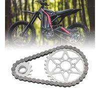 URLWALL Drive Sprocket Chain Kit for Surron Light Bee X S Segway X160 260 Dirt Bike, High Strength & Hardness Steel 420 Chain 30 Front 13 Rear Tooth Gear Sprocket Set for Surron Accessories