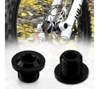 URLWALL Upgraded Front Fork Axle Nut for Sur Ron Light Bee S/X Talaria Sting L1E/X160/X260, CNC Aluminum Alloy Anti-Rust Durable Front Wheel Axle Cap Screws Cover (Black, Front Fork Axle Nut)