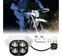 URLWALL Upgraded Headlight for Sur Ron Ultra Bee, Plug N Play LED Headlight Front Lamp Light With Mounting Bracket, Square Four Bulbs Headlamp & Assemblies for Sur ron, 3 Modes