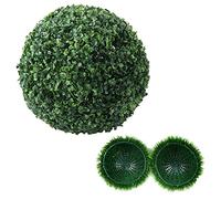 URMAGIC Artificial Plant Topiary Ball,28/36 cm Faux Boxwood Balls,Hanging Faux Plants Balls,Garden Spheres Decorative,Artificial Plant Ball ,Green Plant Ball,Wedding Decor (55cm), 30x30cm (ZH UK 058)