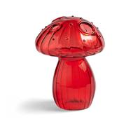 URMAGIC Mushroom Accent, Small Mushroom Shaped Glass Bud Vase - 12 x 9cm Aromatherapy Bottle - Clear, Desktop Size - Perfect for Home Decor and Gifts