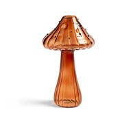 URMAGIC Mushroom Vase, Small Mushroom Shape Glass Aromatherapy Bottle, 12 x 9 cm Clear Vase for Desk (1)