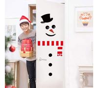 URMAGIC Snowman Fridge Stickers,Snowman Refrigerator Magnets,Christmas Decorations,Christmas Wall Stickers,Christmas Garage Door Stickers,Snowman Door Clings,Snowman Window Decals (G)