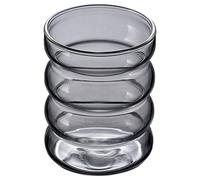 URMAGIC Swirl Drinking Glasses, 300ml Wave Shape Glass Cup,Beer Glasses,Cocktail Glasses,Whiskey Glasses,Iced Coffee Glasses,Wine Glass,Goblet Cup,Juice Glass,Beverage Cup