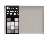 URMONA 28'' x 22'' Waterproof Silicone Under Sink Mat Cabinet and Counter Protector, Shelf Liner for Kitchen and Bathroom, Storage and Organizers, Litter Mat, Pet Cat Puppy Essentials（Beige）