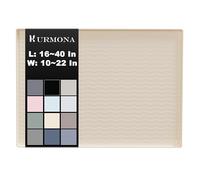 URMONA 34'' x 19'' Waterproof Silicone Under Sink Mat Cabinet and Counter Protector, Shelf Liner for Kitchen and Bathroom, Storage and Organizers, Litter Mat, Pet Cat Puppy Essentials（Cream）