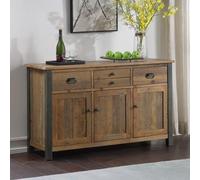 Urmston Elegance Reclaimed Wood 3 Drawer Sideboard