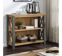 Urmston Elegance Reclaimed Wood Low Bookcase