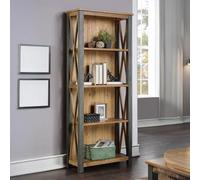 Urmston Elegance Reclaimed Wood Tall Bookcase