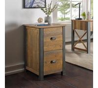 Urmston Elegance Reclaimed Wood Two Drawer Filing Cabinet