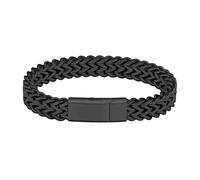 Urn Bracelet for Human Ashes Cremation Bracelet Ashes Bracelet Cremation Jewelry Urn Keepsake Memorial Ash Holder for Men Women (Black-22cm)