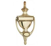 Urn Door Knocker Georgian Style Solid Polished Brass 165mm from Ironmongery Hardware Online