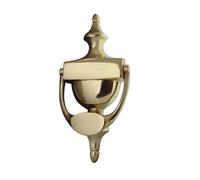 Urn Door Knocker, Polished Brass, 170mm x 76mm, Traditional Style, External Use, Residential, Classic Design with Fixings, JV38SPB