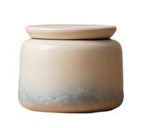 Urn for Ashes Cremation Urns for Ash Urn for Dog Ashes Small Medium Memorial Cremation Jar Non-woven Fabric Sealing Lid Pet Cat Ceramic Material (blue,300ml)