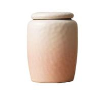 Urn for Ashes Cremation Urns for Ash Urn for Dog Ashes Small Medium Memorial Cremation Jar Non-woven Fabric Sealing Lid Pet Cat Ceramic Material (pink,1100ml)