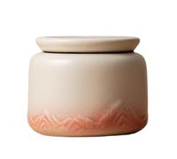 Urn for Ashes Cremation Urns for Ash Urn for Dog Ashes Small Medium Memorial Cremation Jar Non-woven Fabric Sealing Lid Pet Cat Ceramic Material (pink,300ml)