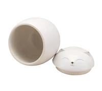 Urn for Dog Ashes | Cute Ceramic Cat Ashes Cremation Box | Moisture-Resistant Pet Keepsake Box for Small Medium Large Puppies Kittens Paw Print Plaster Toy Hair Collar