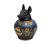 Urn for Dog Ashes - Egyptian Resin Spiritual Keepsake Cremation Box for Pets, Vintage Memorial Jar | Perfect for Grief, Worthy, Home, Desk, Remem, Humidity