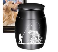 Urn for Dogs | Memorial Aluminium Urn in the Shape of a Holder for Kittens Ashes - for Home Garden Table Veterinarians Graveyard