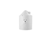 Urn For Pet Ashes- Cat Shape Memorial Cremation Urns-Handcrafted White Decorative Urns For Funeral Dog Ceramic Sealed(1600ml)