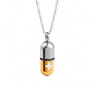 Urn Necklace for Ashes Keepsake Cremation Jewelry for Human Capsule Pill Necklace for Ashes