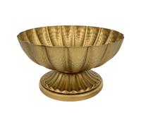 Urn Planter European Classic Rustic Basin Flower Pot for Cafe Wedding Office 18cm Deep Gold