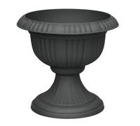 Urn Pot Planter 40 centimetre, Anthracite Grey, Plastic.