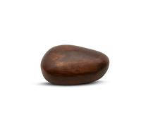 URN UNIQUE River Stone Urn for Ashes - 55 lbs Volume of Cremation Weight - Handcrafted Beech Wood - Dimensions (Walnut, 55 lbs)
