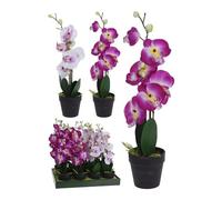URNB Living Medium Purple Artificial Bouquet Orchid Plant