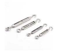 urnbuckle Wire Tensioner, 1Pcs M4 M5 M6 M8 M10 Adjust Chain Rigging Hooks & Eye Turnbuckle Wire Rope Tension(Cc Type,M4)