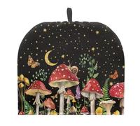 Urndoeng Black Tea Cosy for Breakfast & Tea Time durable Heat-Resistant Cover w/Hanging Loop 4-8 Cup Teapot Insulator Kitchen Décor mushroom print