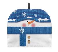 Urndoeng Christmas Heat-Resistant Tea Cosy For Living Room,Kitchen Durable Tea Cover w/Hanging Loop, Xmas 4-8 Cup Teapot Insulator Cute Xmas Snowman Print