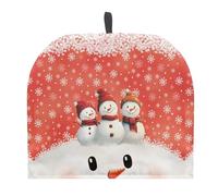Urndoeng Christmas Snowman Pattern Tea Cozy for Teapot Tea Cosy Fabric Quilted Padding & Heat-Proof Teapot Cover Soft Tea Cozy for Household Kitchen