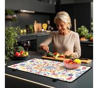 Urndoeng Electric Oven Stove Insulation Vintage Rustic Ethnic Printed Stove Top Covers For Electric Stove 2025 Kitchen Essentials Anti - slip Easy To Clean Suitable For Protecting Cookware