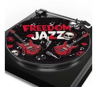 Urndoeng Freedom Jazz Turntable Mat Platter Slipmat For 12" Vinyl Vintage Record Player - Antistatic Cover, Reduces Noise & Sounds From Static & Dust - Record Player Mat (Black)