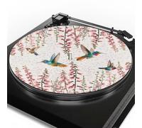 Urndoeng Hummingbird Turntable Mat - 11.6 Inch Turntable Slipmat For Vinyl Lp - Anti-Static Record Player Mat - Vinyl Slipmat 3mm Thickness