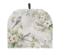 Urndoeng Large Tea Cosy For Breakfast & Tea Time Extra Thick Wadding Heat-Resistant Cover 4-8 Cup Teapot Insulator Floral Bird Print