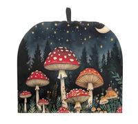 Urndoeng Mushroom Print Teapot Dust Cover Tea Cozy for Teapot,Foldable Kitchen Kettle Dust Tea Pot Decorative Cover for Kitchen,Tea Cosy